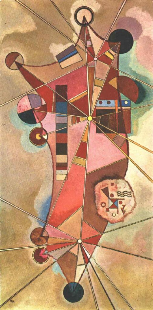 Fixed points (1942) - Wassily Kandinsky Tablo