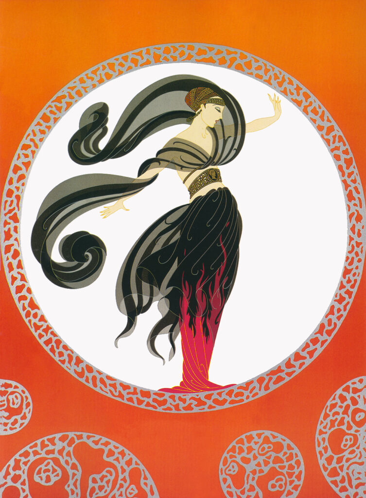 Flames of Love - Erté Tablo