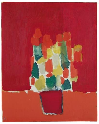 Fleurs rouges (1952) – Nicolas de Staël Tablo