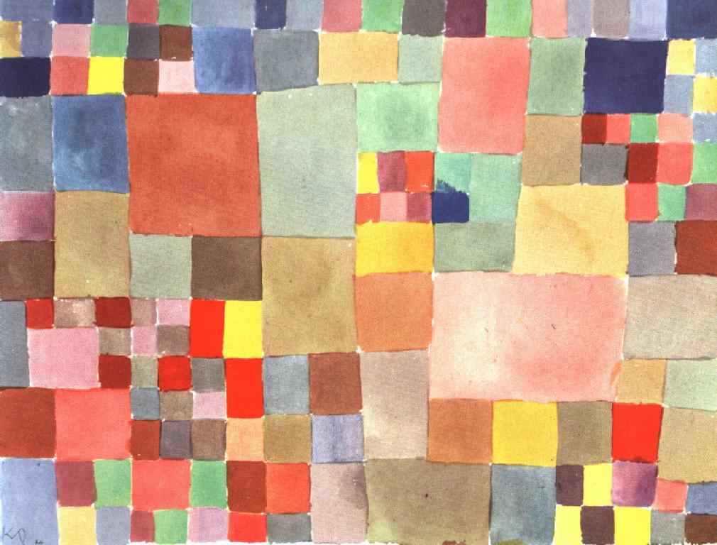 Flora on sand (1927) – Paul Klee Tablo