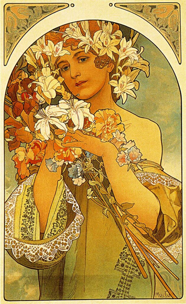 Flower (1897) – Alphonse Mucha Tablo