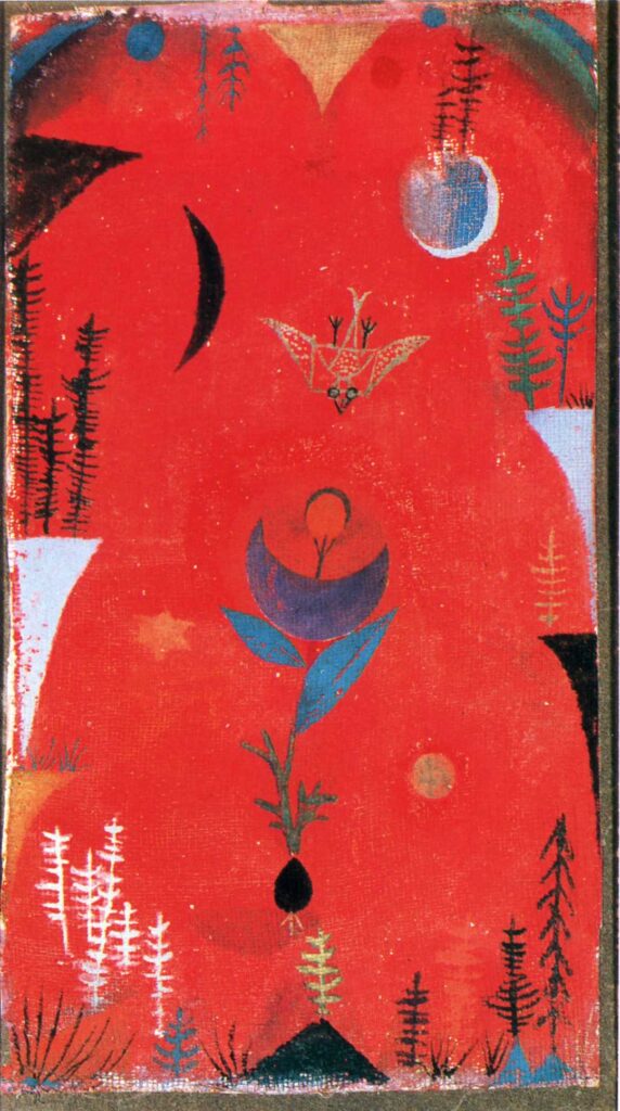Flower myth (1918) – Paul Klee Tablo