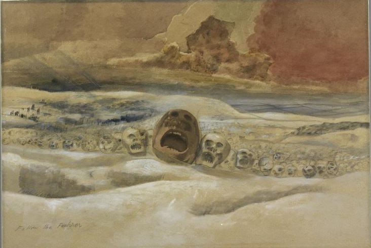 Follow the Fuhrer Over the Snows (1942) – Paul Nash Tablo
