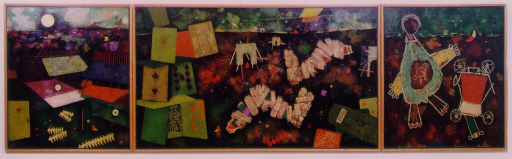 For the Fallen (Triptych) (1956) - Mordecai Ardon Tablo