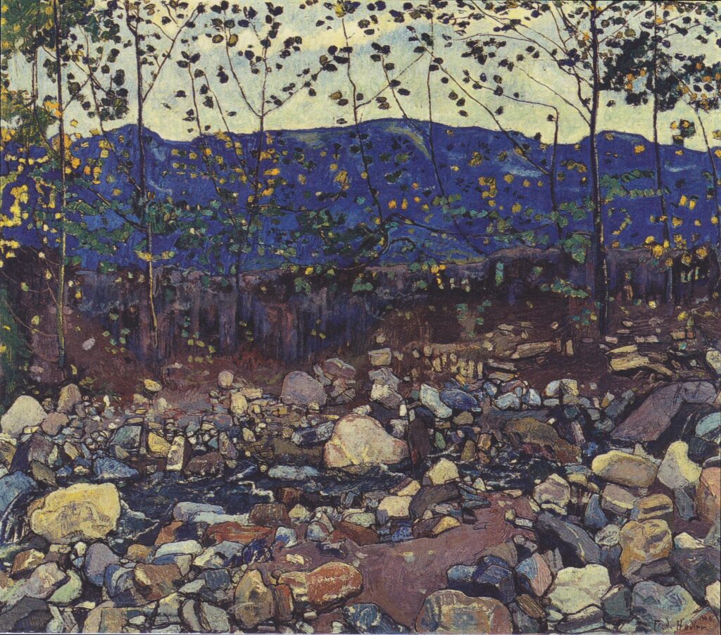 Forest Brook at Leissingen (1904) - Ferdinand Hodler Tablo