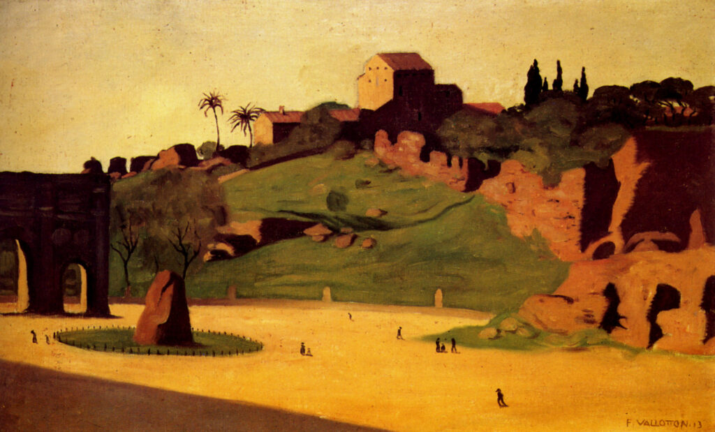 Forum Roman or Seen close the Palatine one (1913) - Félix Vallotton Tablo