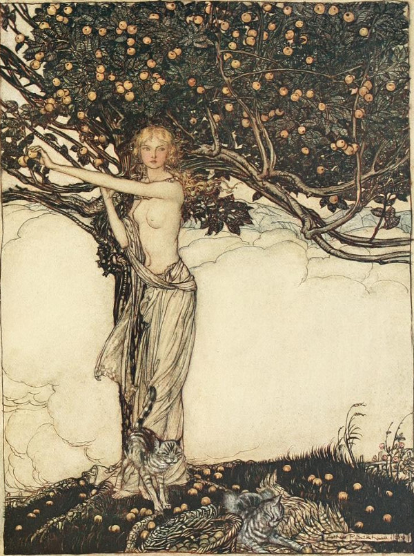 Freia, the fair one – Arthur Rackham Tablo