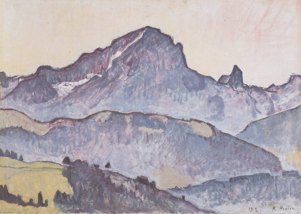 From Le Grand Muveran Villars (1912) - Ferdinand Hodler Tablo