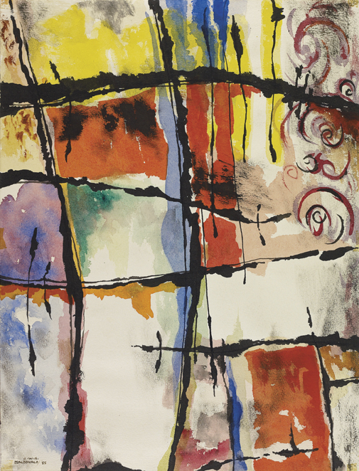 From a Riviera Window (1955) – Jock Macdonald Tablo