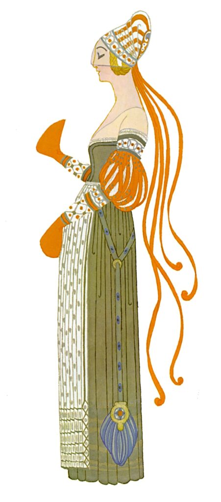 Ganna Walska in Faust - Erté Tablo
