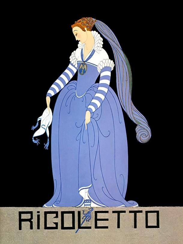 Ganna Walska in Rigoletto – Erté Tablo
