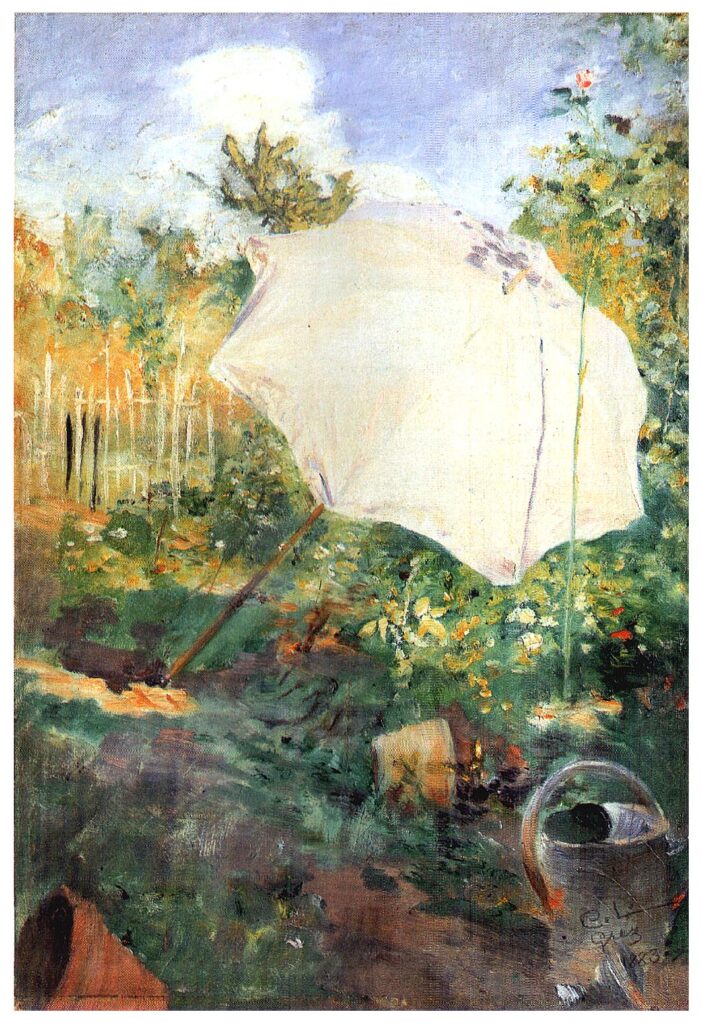 Garden in Grez (1883) – Carl Larsson Tablo