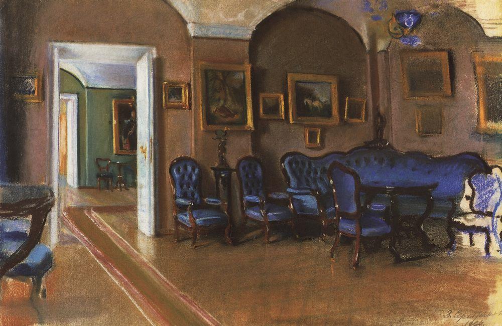 Gatchina. Interior (1922) – Zinaida Serebriakova Tablo