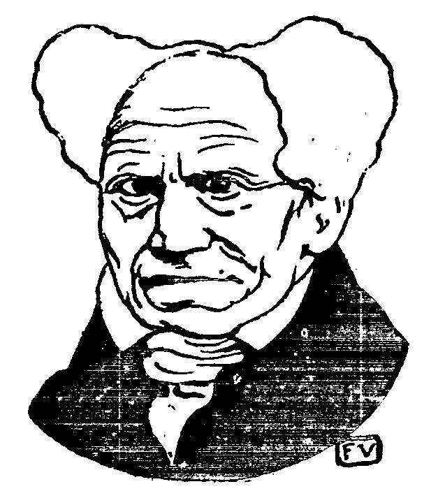German philosopher Arthur Schopenhauer (1896) – Félix Vallotton Tablo