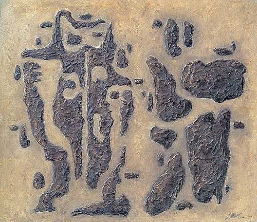 Gilgamesh and Enkidu (1943) – Willi Baumeister Tablo