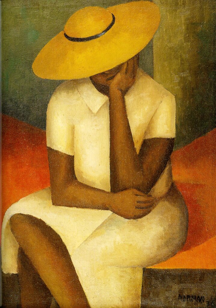 Girl With Yellow Hat (1936) - Norman Lewis Tablo