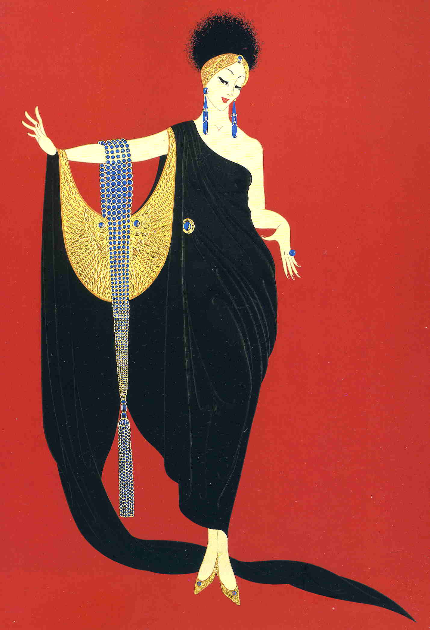 Glamour - Erté Tablo kanvas tablo