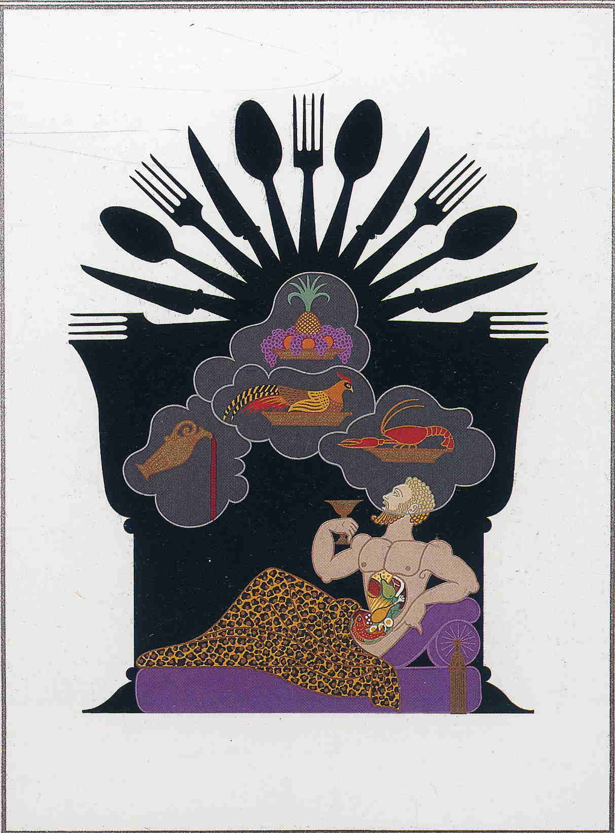 Gluttony - Erté Tablo kanvas tablo
