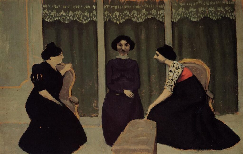 Gossip (1902) - Félix Vallotton Tablo