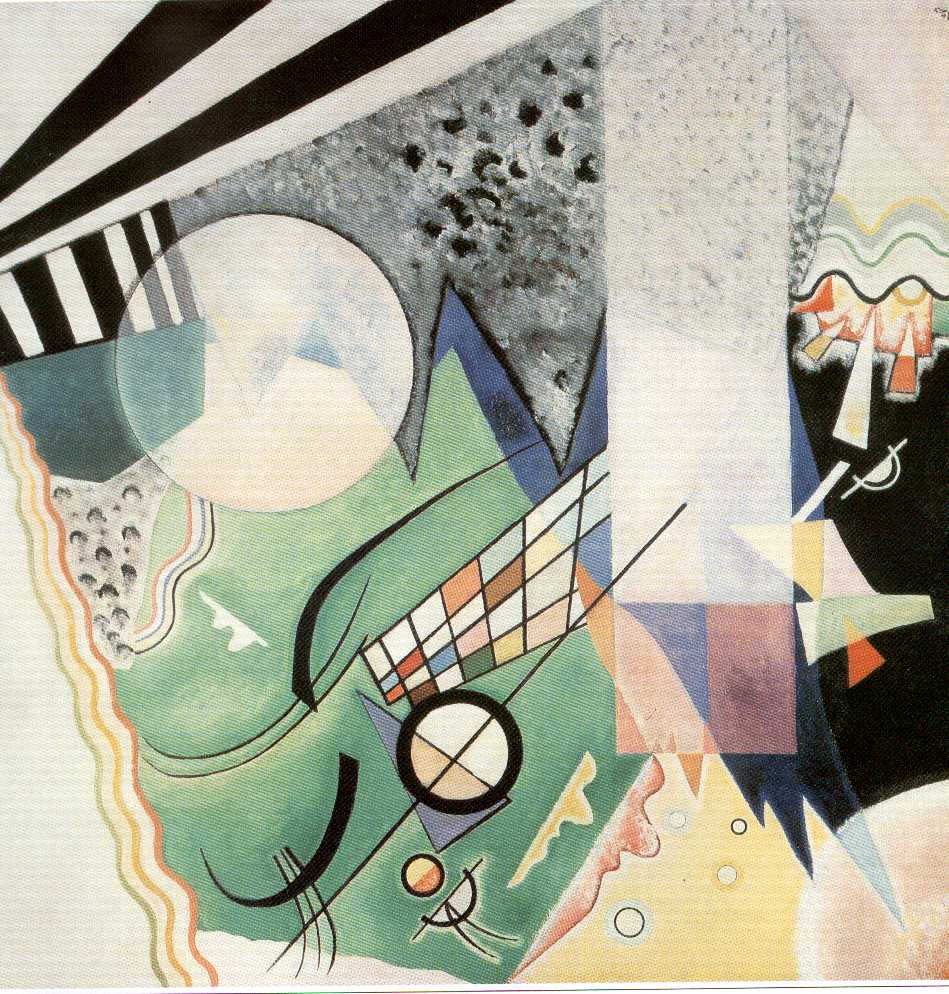 Green composition (1923) – Wassily Kandinsky Tablo