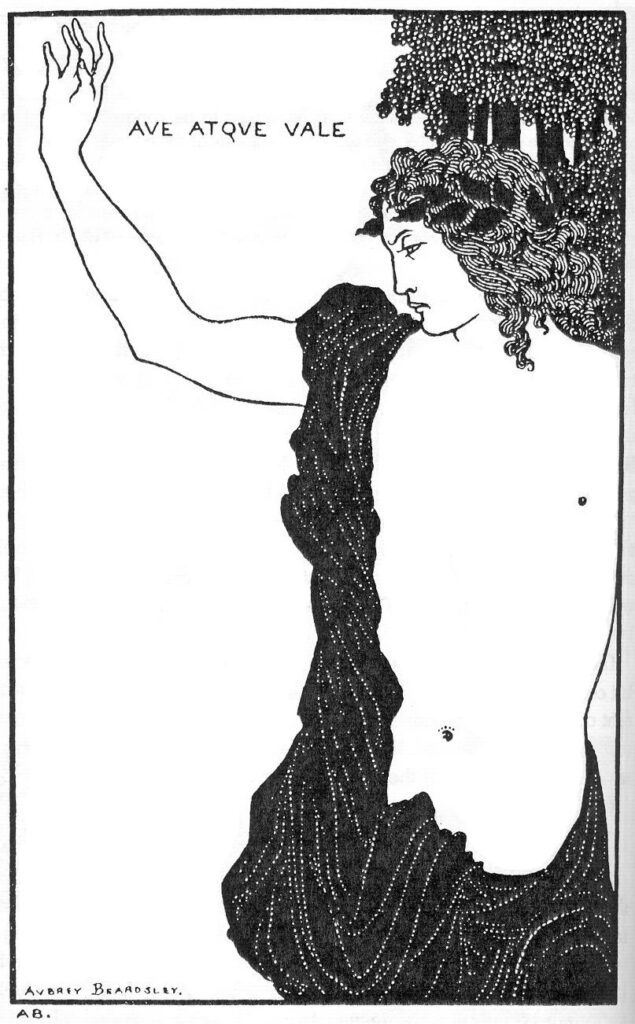 Hail and farewell (1898) - Aubrey Beardsley Tablo