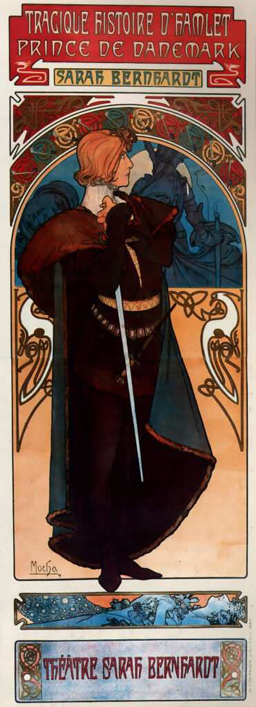 Hamlet (1899) - Alphonse Mucha Tablo