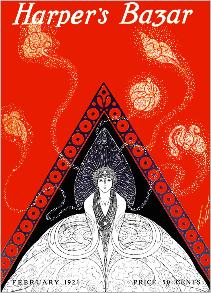 Hapers Bazar Cover - Erté Tablo