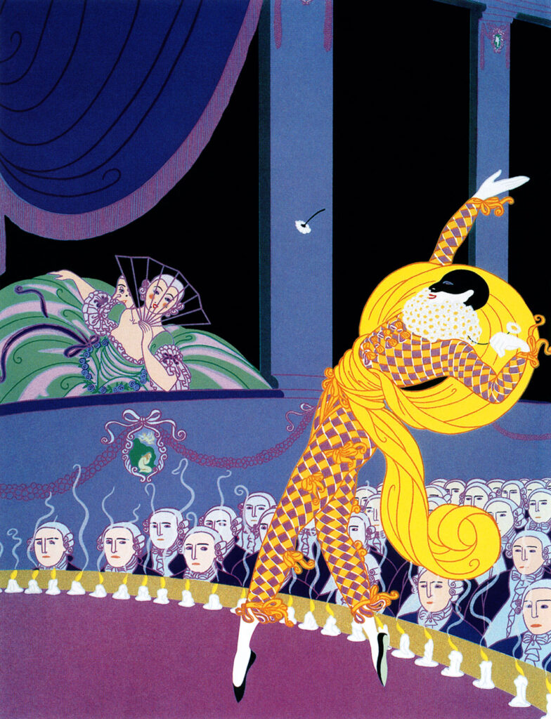 Harlequin - Erté Tablo