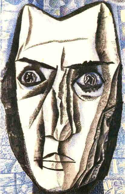 Head (1918) – Pavel Filonov Tablo