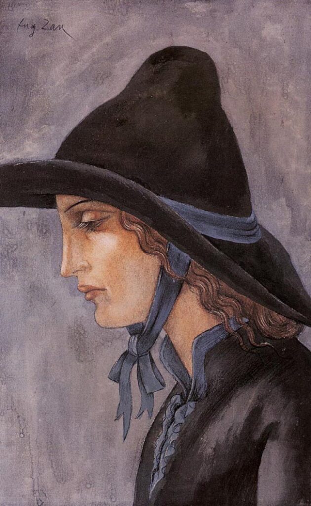 Head of a Woman (1914) - Eugeniusz Zak Tablo
