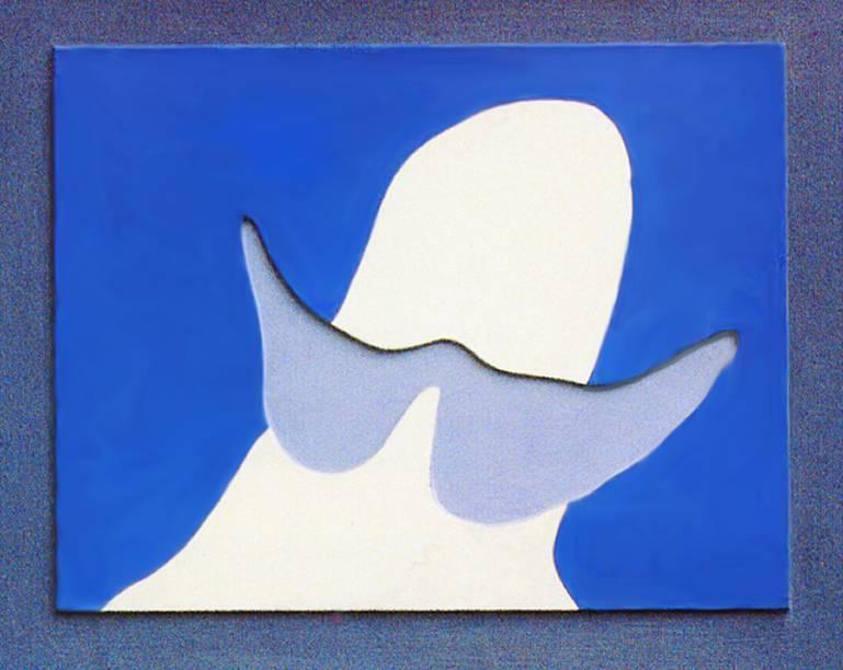 Head with mustache (1926) – Jean Arp Tablo