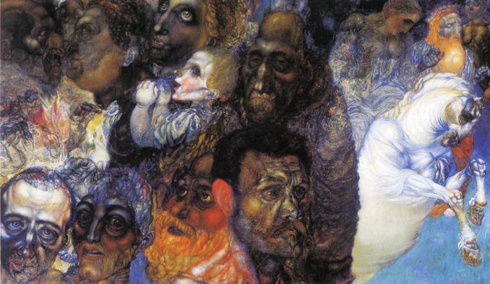 Heads (1910) – Pavel Filonov Tablo