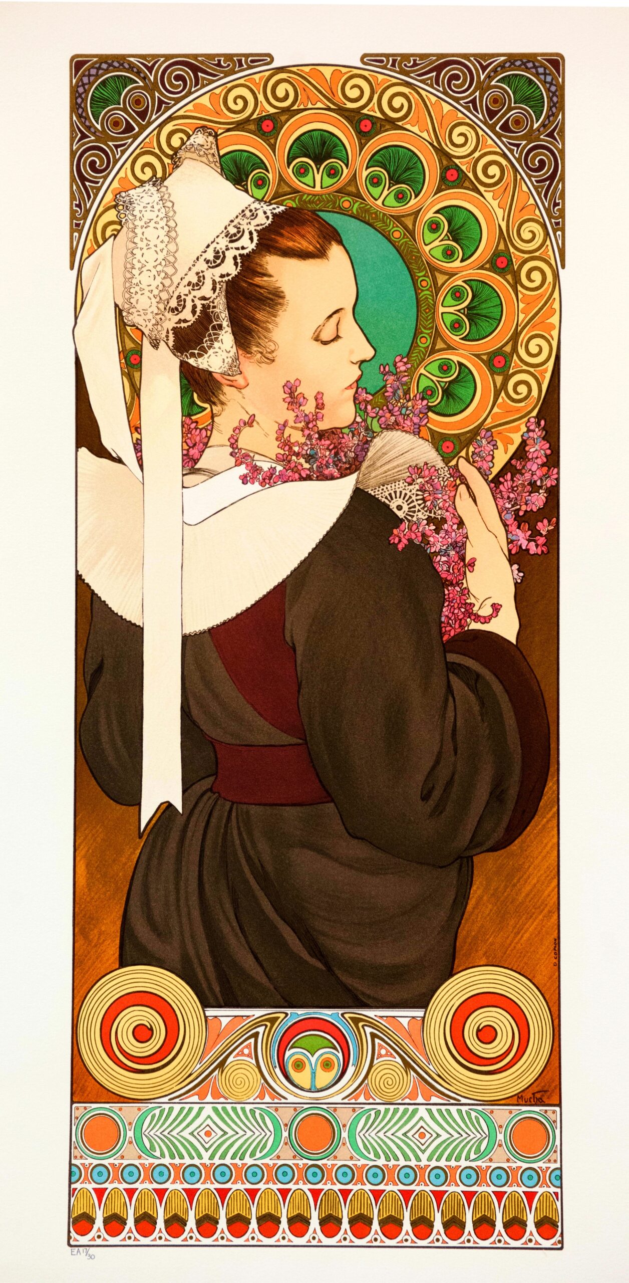 Heather from Coastal Cliffs (1902) - Alphonse Mucha Tablo kanvas tablo