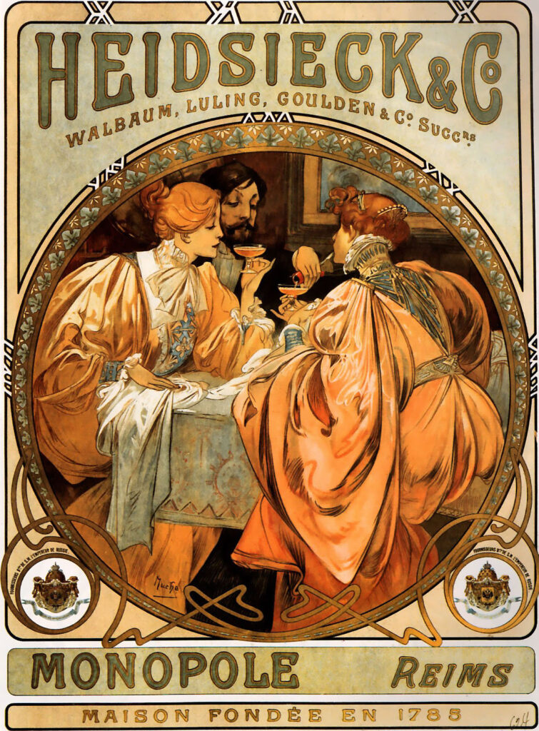 Heidsieck (1901) – Alphonse Mucha Tablo