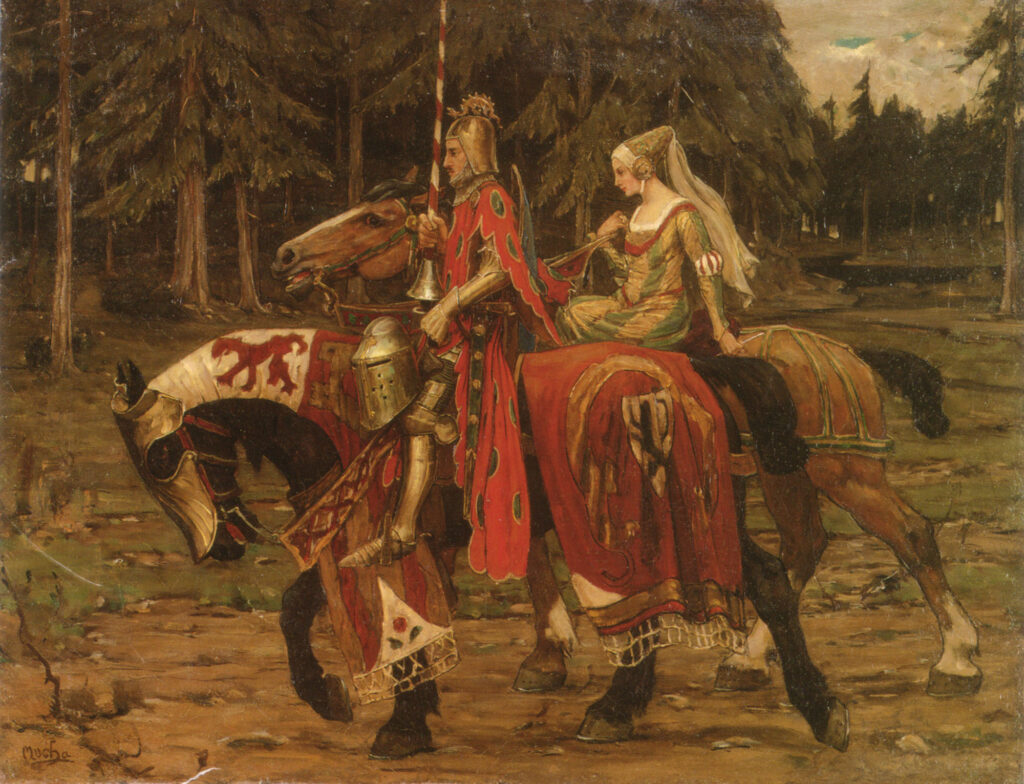 Heraldic Chivalry - Alphonse Mucha Tablo