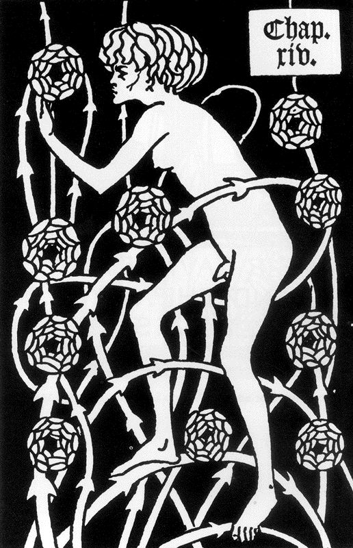 Hermaphrodite Among Roses (1894) – Aubrey Beardsley Tablo