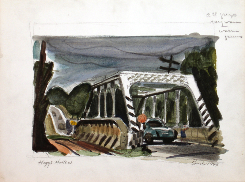 Hogg’s Hollow, Toronto (1943) – Jack Bush Tablo