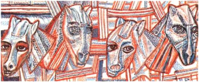 Horses – Pavel Filonov Tablo