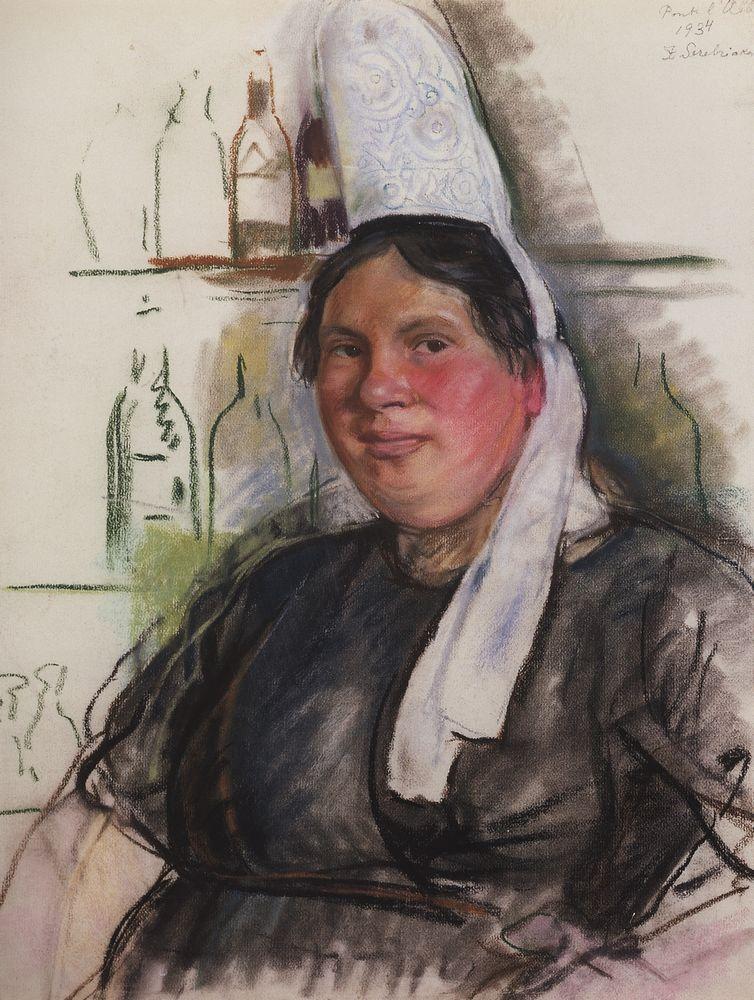 Hostess bistro Mon ABBE (1934) – Zinaida Serebriakova Tablo