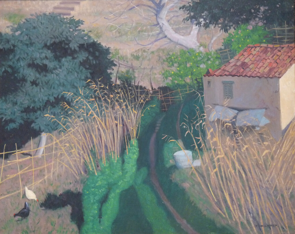 Houses and reeds (1921) - Félix Vallotton Tablo