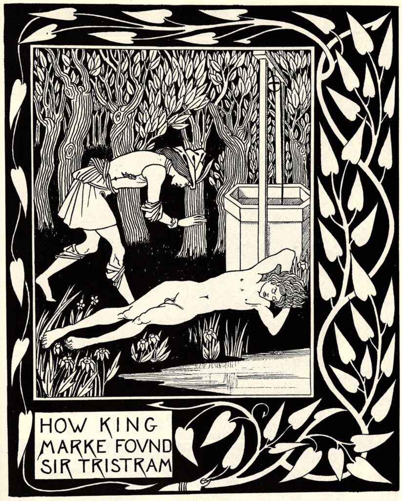 How King Marke Found Sir Tristram (1892) - Aubrey Beardsley Tablo
