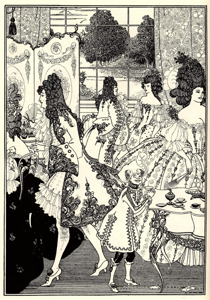 Illustration for ‘The Rape of the Lock’ by Alexander Pope (1896) – Aubrey Beardsley Tablo