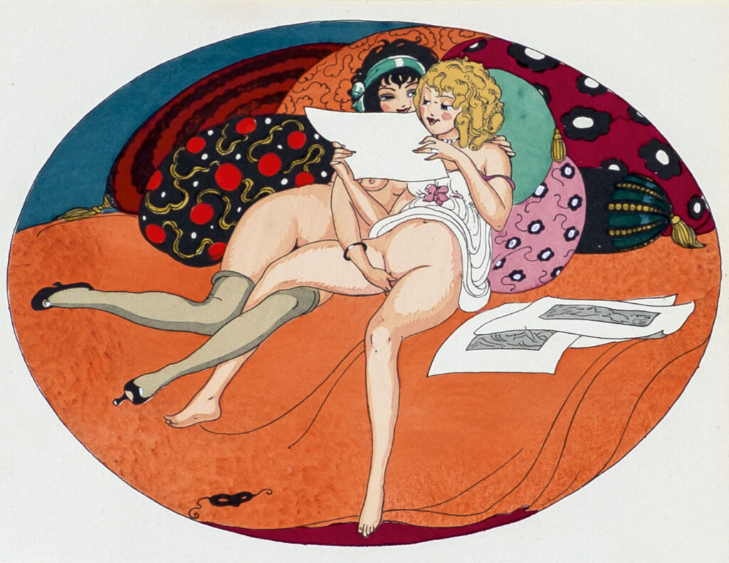 Illustration for the Erotic Book Les Délassements De L’Éros (1925) - Gerda Wegener Tablo