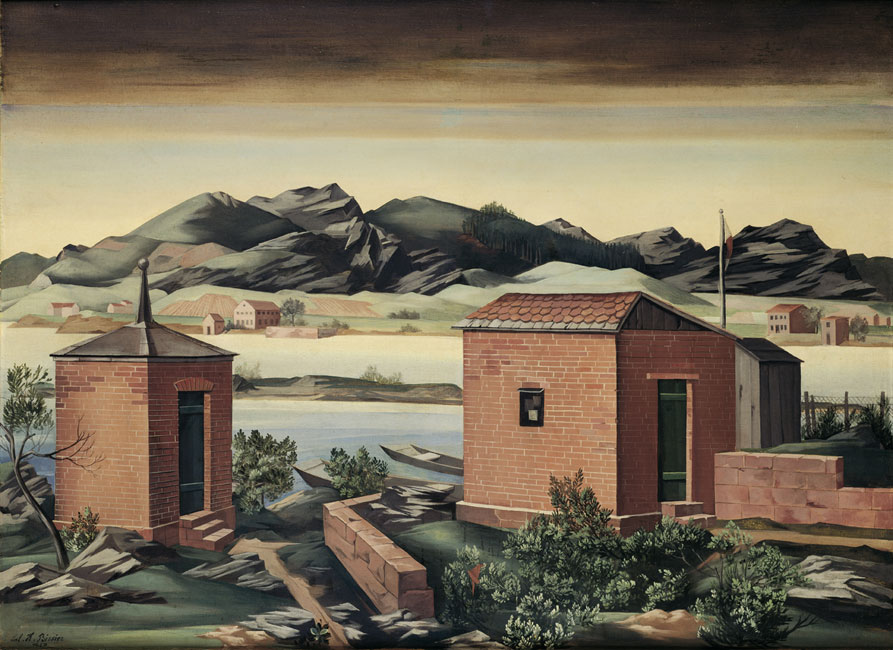 Imbarcadero a Zurigo (1927) – Julius Bissier Tablo
