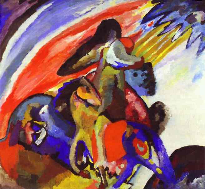 Improvisation 12 (Rider) (1910) – Wassily Kandinsky Tablo