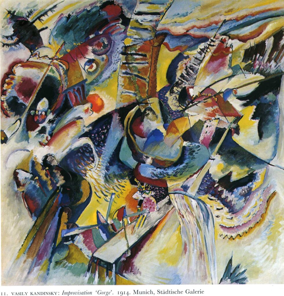 Improvisation. Gorge (1914) – Wassily Kandinsky Tablo