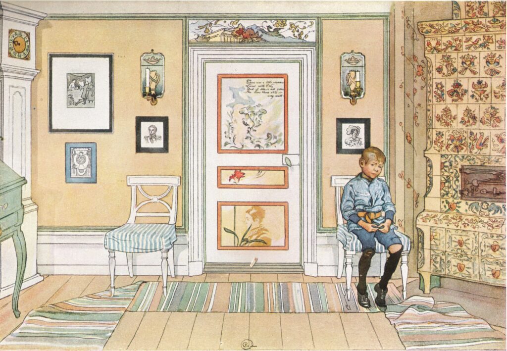 In the Corner (1894) – Carl Larsson Tablo
