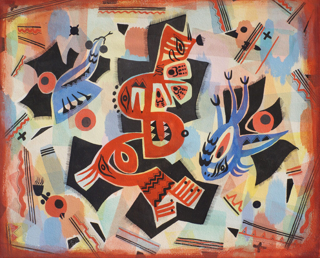 Indian Myth (1948) - Jock Macdonald Tablo