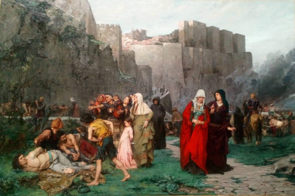 Insult to prisoners Episode of the crusade against the Albigenses in 1211 (1875) - Albert Maignan Tablo