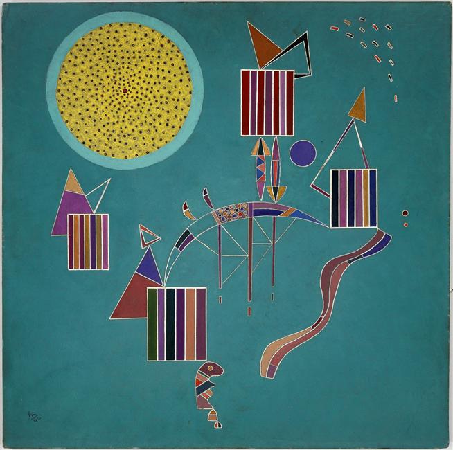 Intime message (1942) – Wassily Kandinsky Tablo